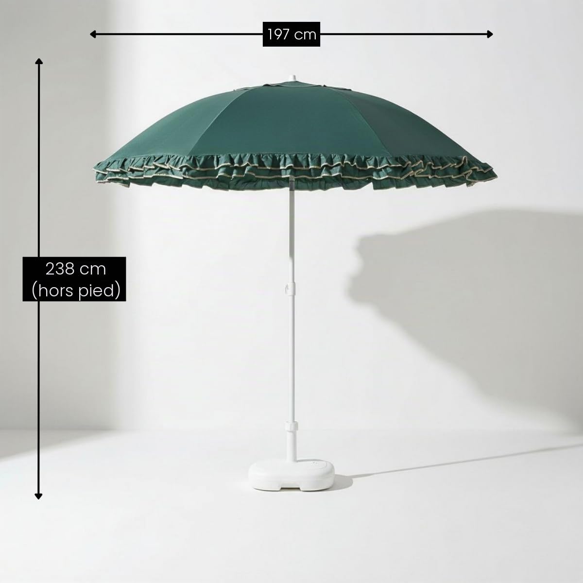 mica-decorations-parasol-inclinable-volants-vert-238x195-cm image 2