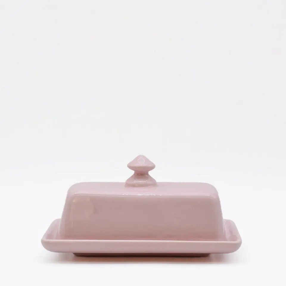 luisa-paix-o-beurrier-c-ramique-rose-brillant-20-cm image 1