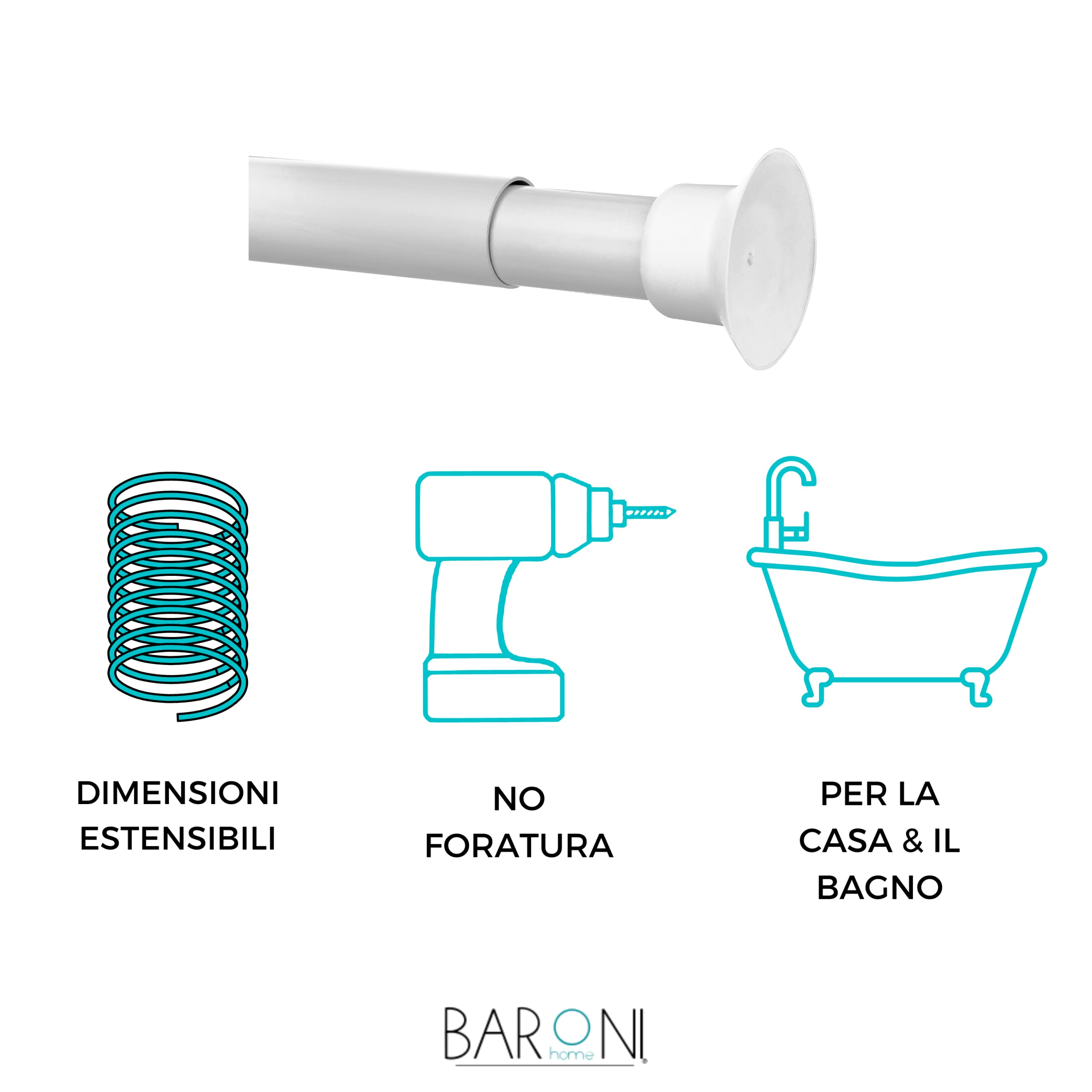 baroni-home-tutto-bagno-barre-t-lescopique-blanche-75-125-cm image 5