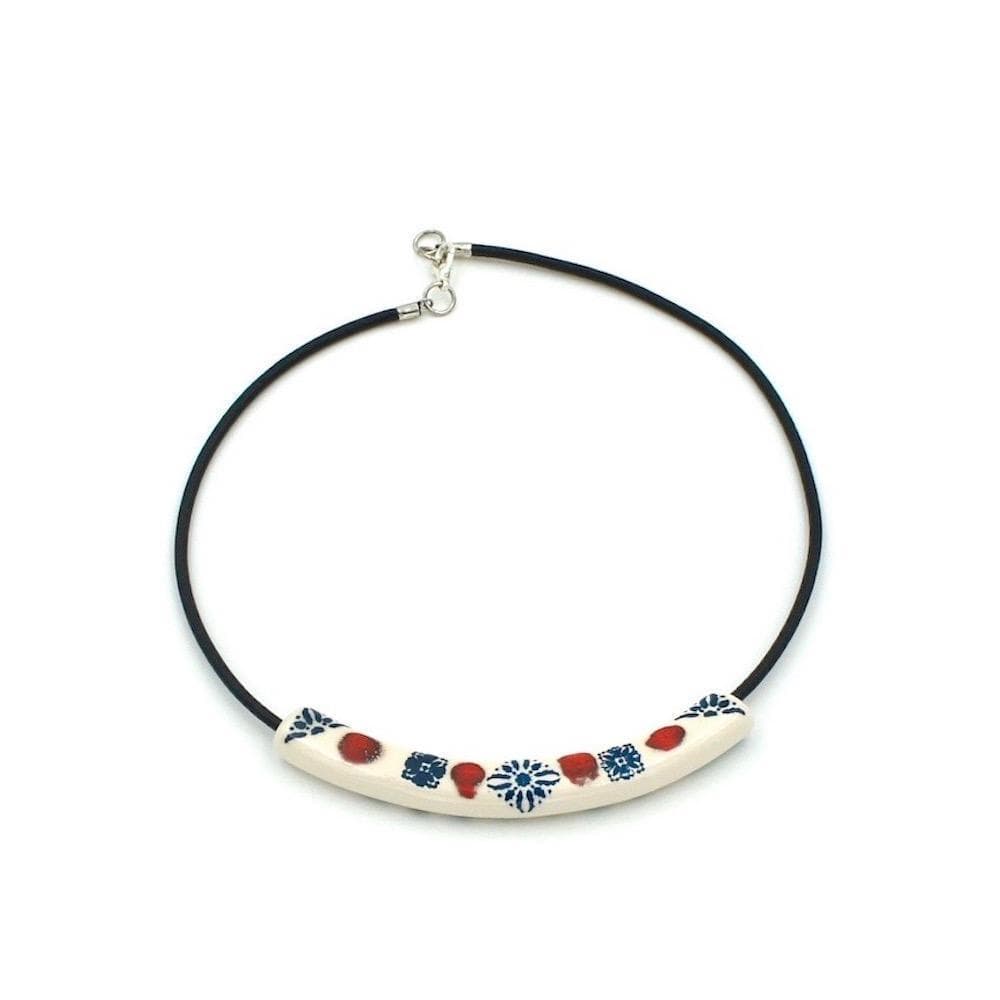luisa-paix-o-tubo-collier-c-ramique-fa-ence-fait-main image 1