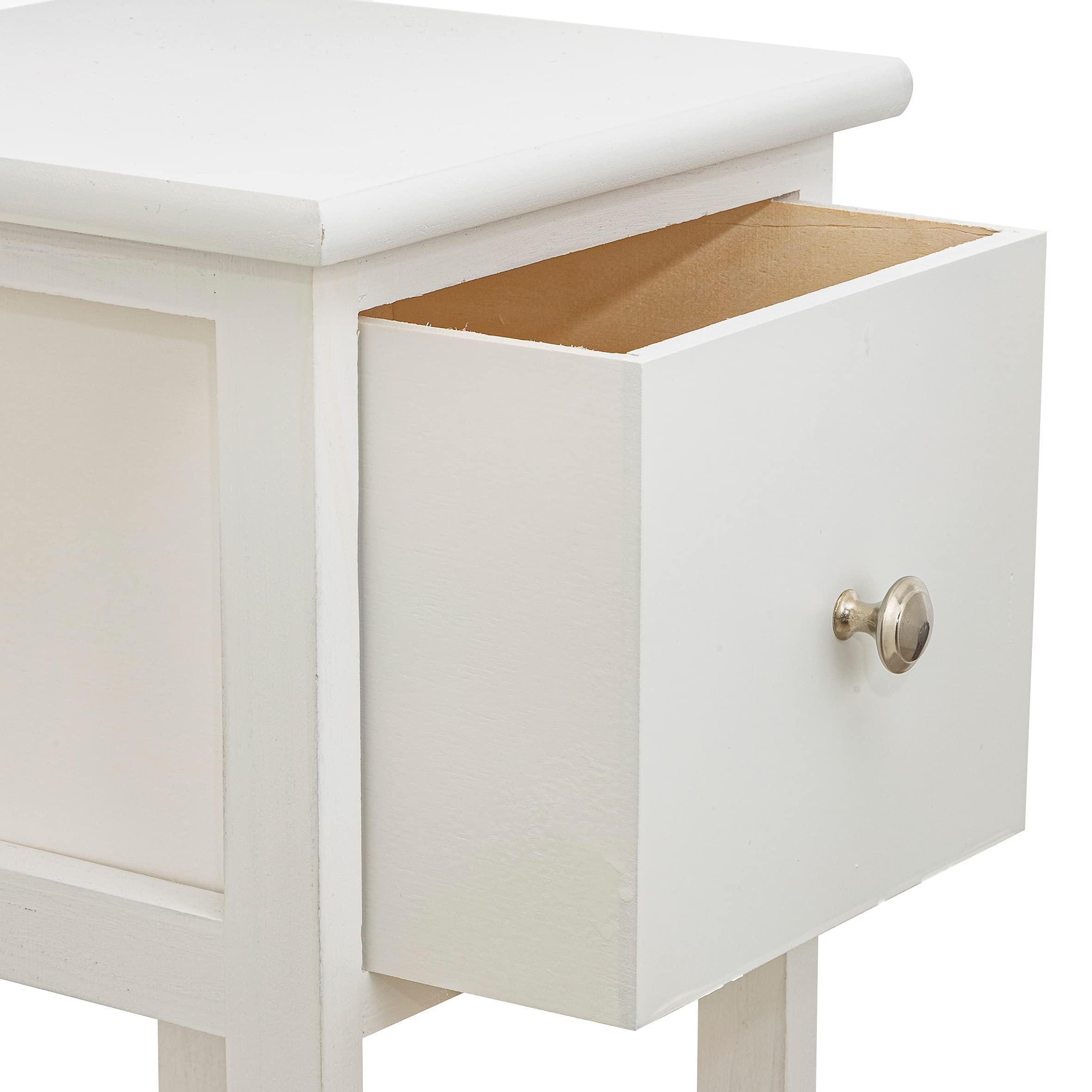 baroni-home-table-de-chevet-blanche-2-tiroirs-25x25x61-cm image 6