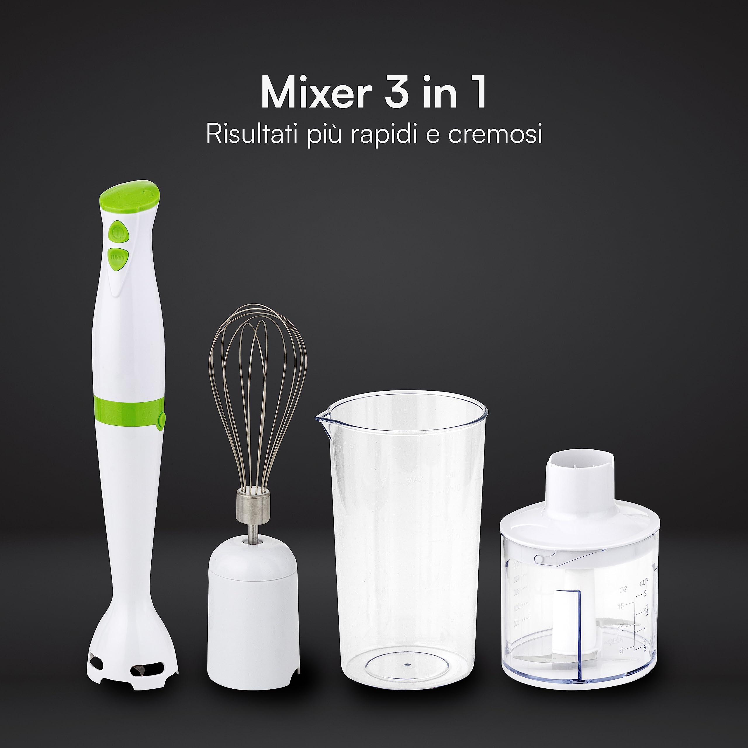 baroni-home-cucina-classique-mixeur-plongeant-3-en-1-200-w image 3