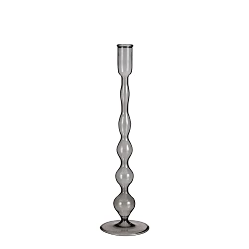 mica-decorations-trent-bougeoir-verre-gris-fonc-33-cm image 5