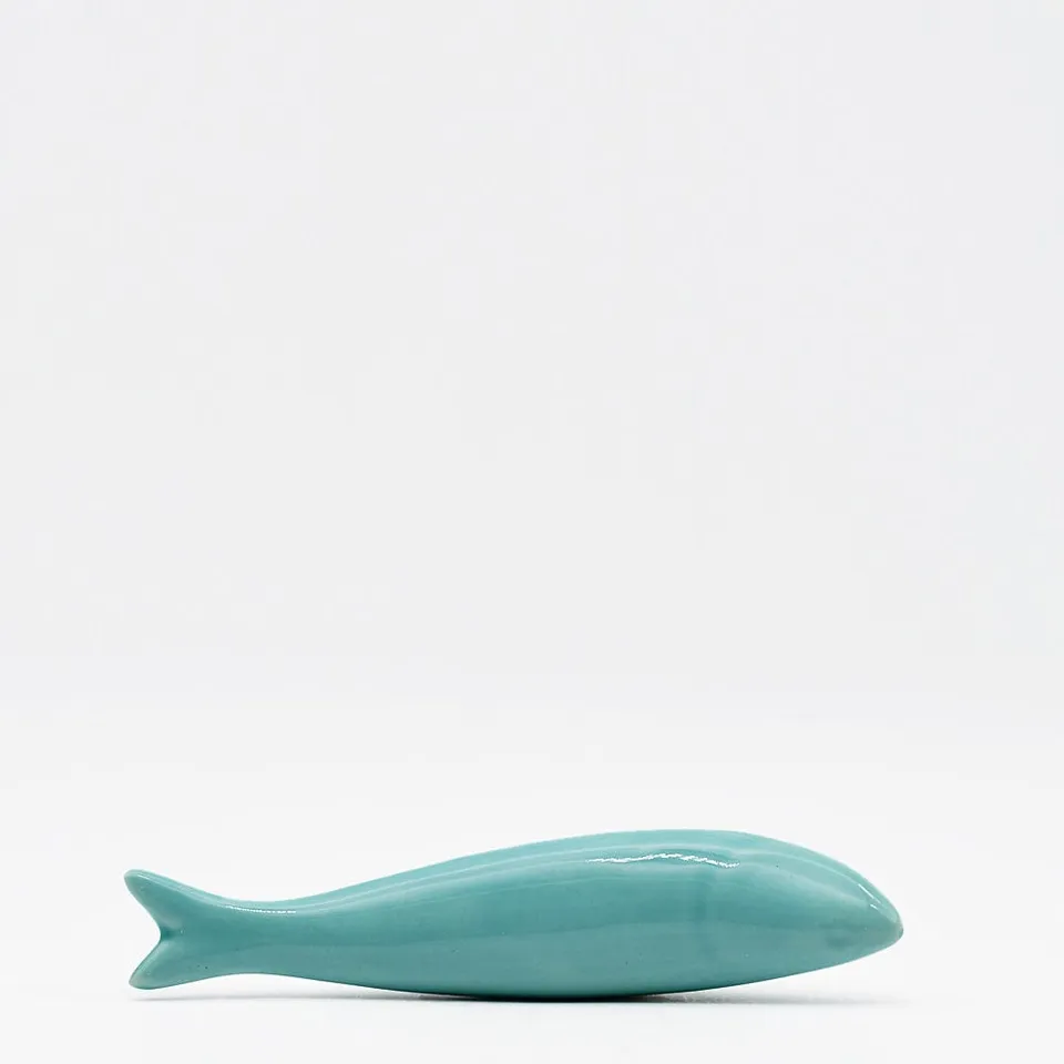 luisa-paix-o-sardine-lisse-en-c-ramique-turquoise-20-cm image 1