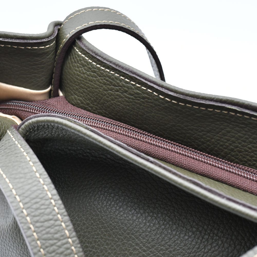luisa-paix-o-accessoires-sac-main-cuir-vert-olive-doubl-coton image 4