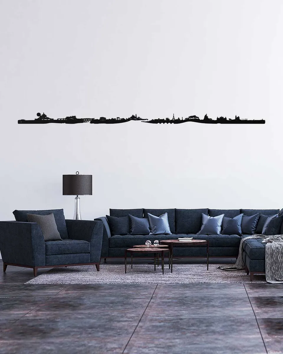 je-suis-art-skylines-france-xxl-d-coration-murale-m-tal-260-cm image 1