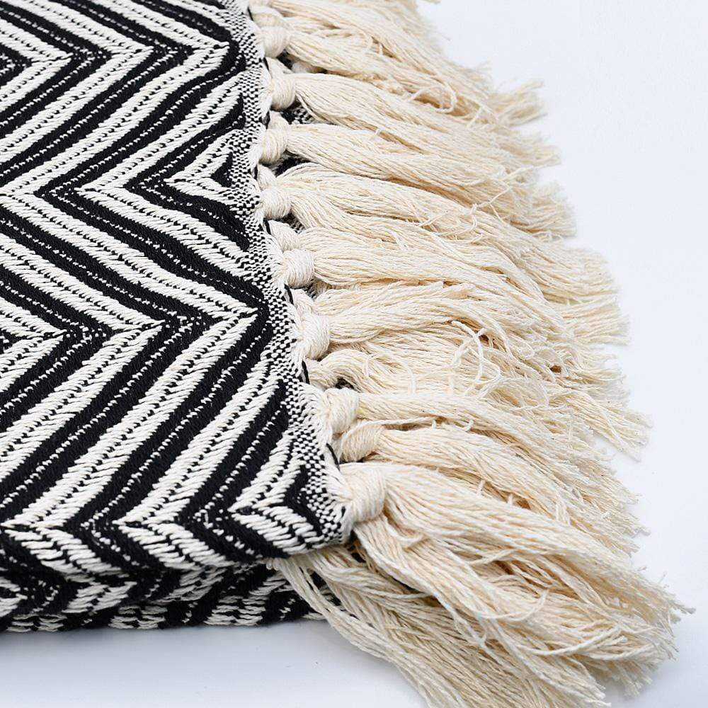 luisa-paix-o-espiga-plaid-coton-noir-200x135-cm image 2