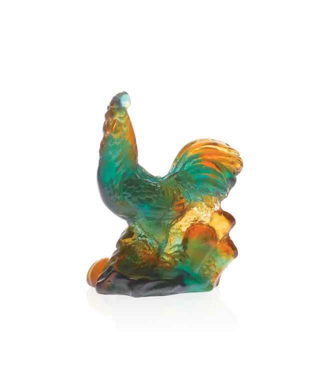 daum-univers-animalier-coq-horoscope-sculpture-cristal image 1