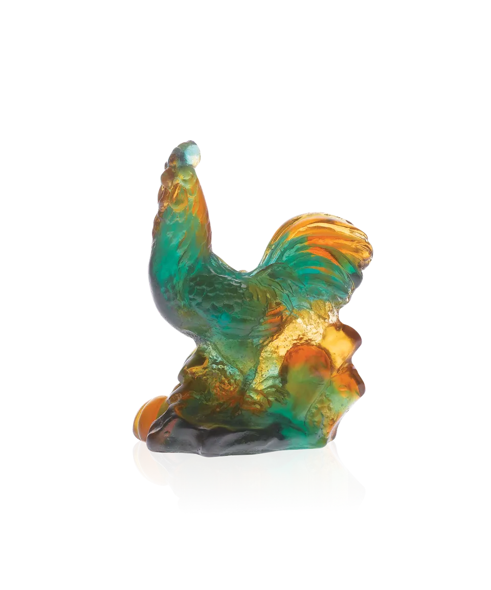 daum-univers-animalier-coq-horoscope-sculpture-cristal image 1