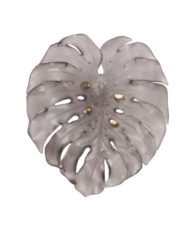 daum-univers-v-g-tal-monstera-feuille-murale-grise-grand-mod-le image 1