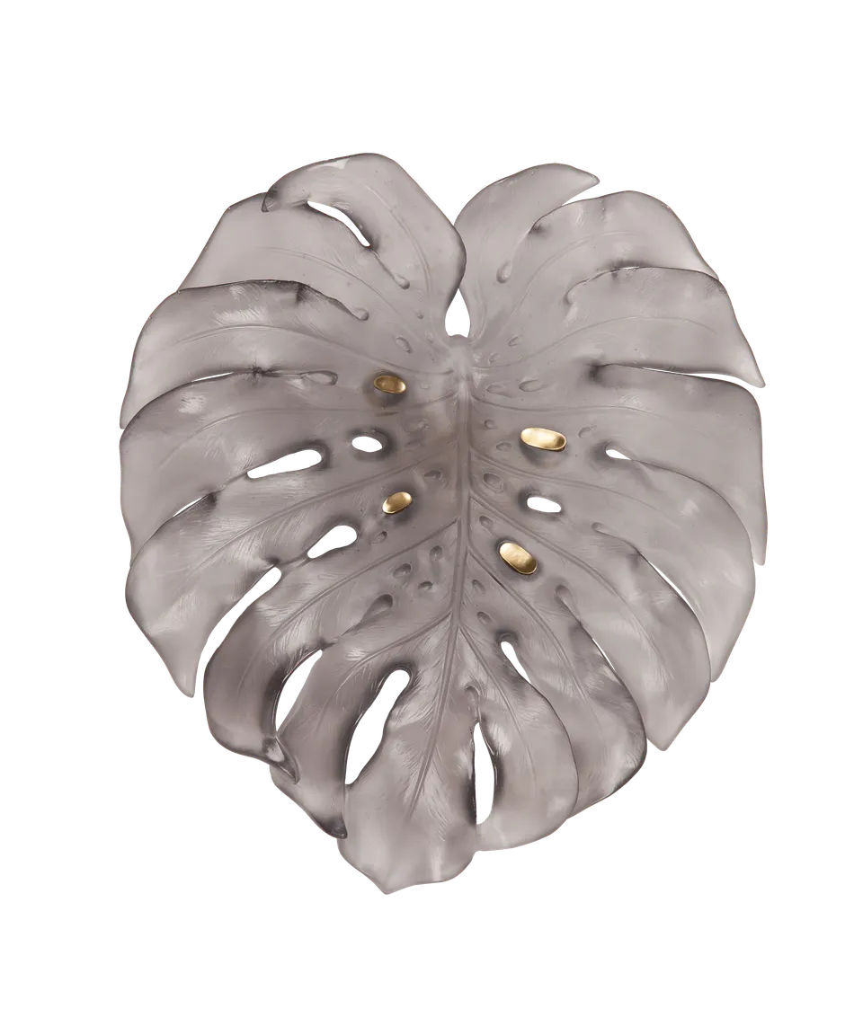daum-univers-v-g-tal-monstera-feuille-murale-grise-grand-mod-le image 1