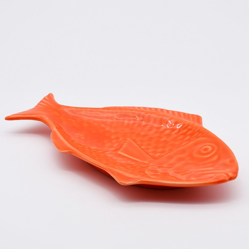 luisa-paix-o-plat-poisson-c-ramique-orange-30-cm image 3