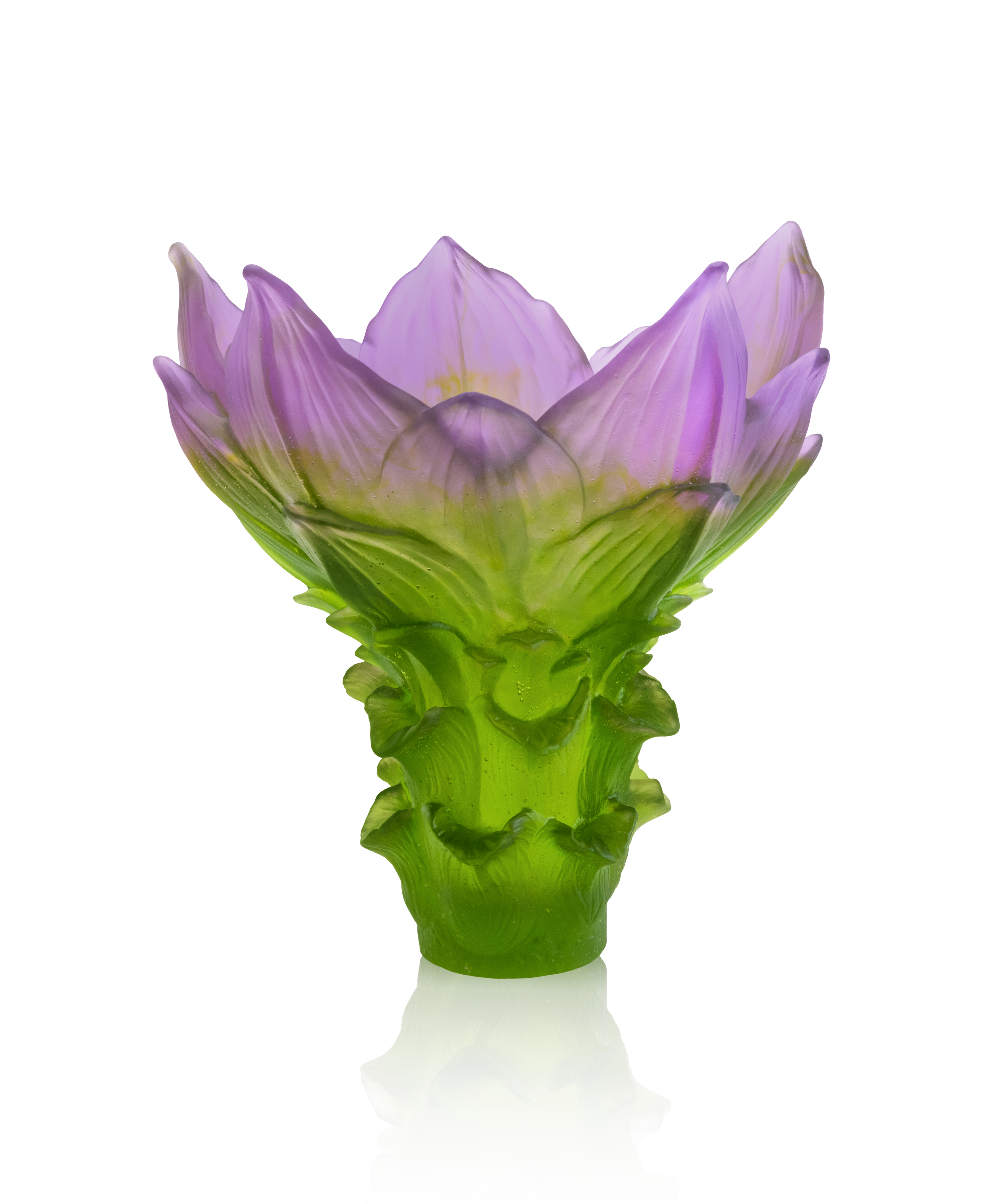 daum-jardin-de-lotus-vase-grand-mod-le-cristal-125-ex image 1