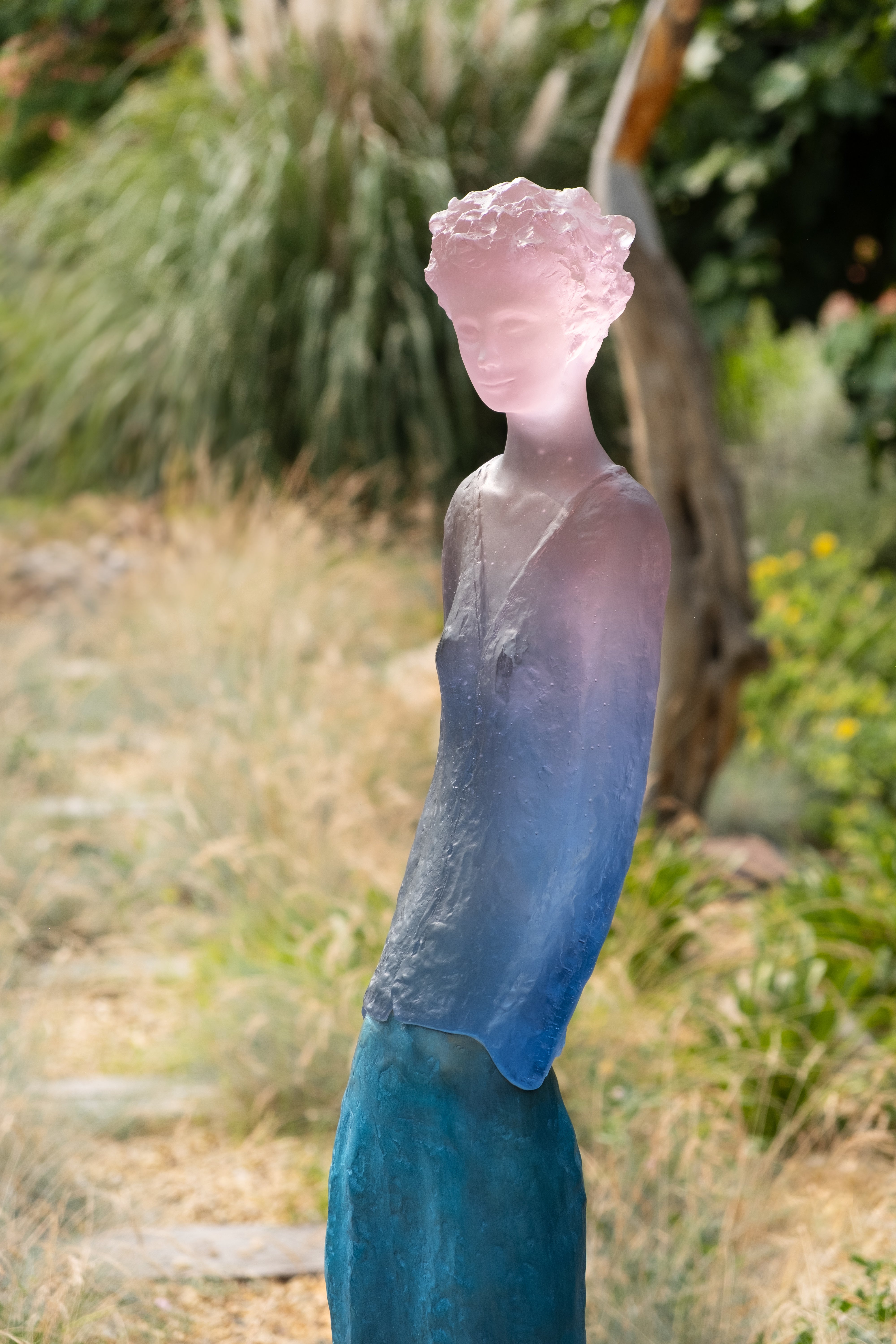 daum-univers-f-minin-charlotte-bleue-rose-sculpture-175-ex image 2
