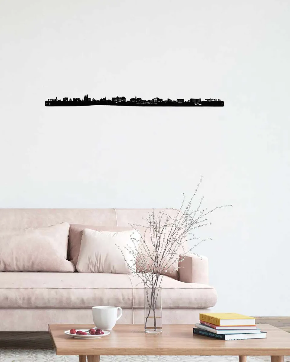 je-suis-art-skylines-france-skyline-rennes-silhouette-m-tal-noir image 1