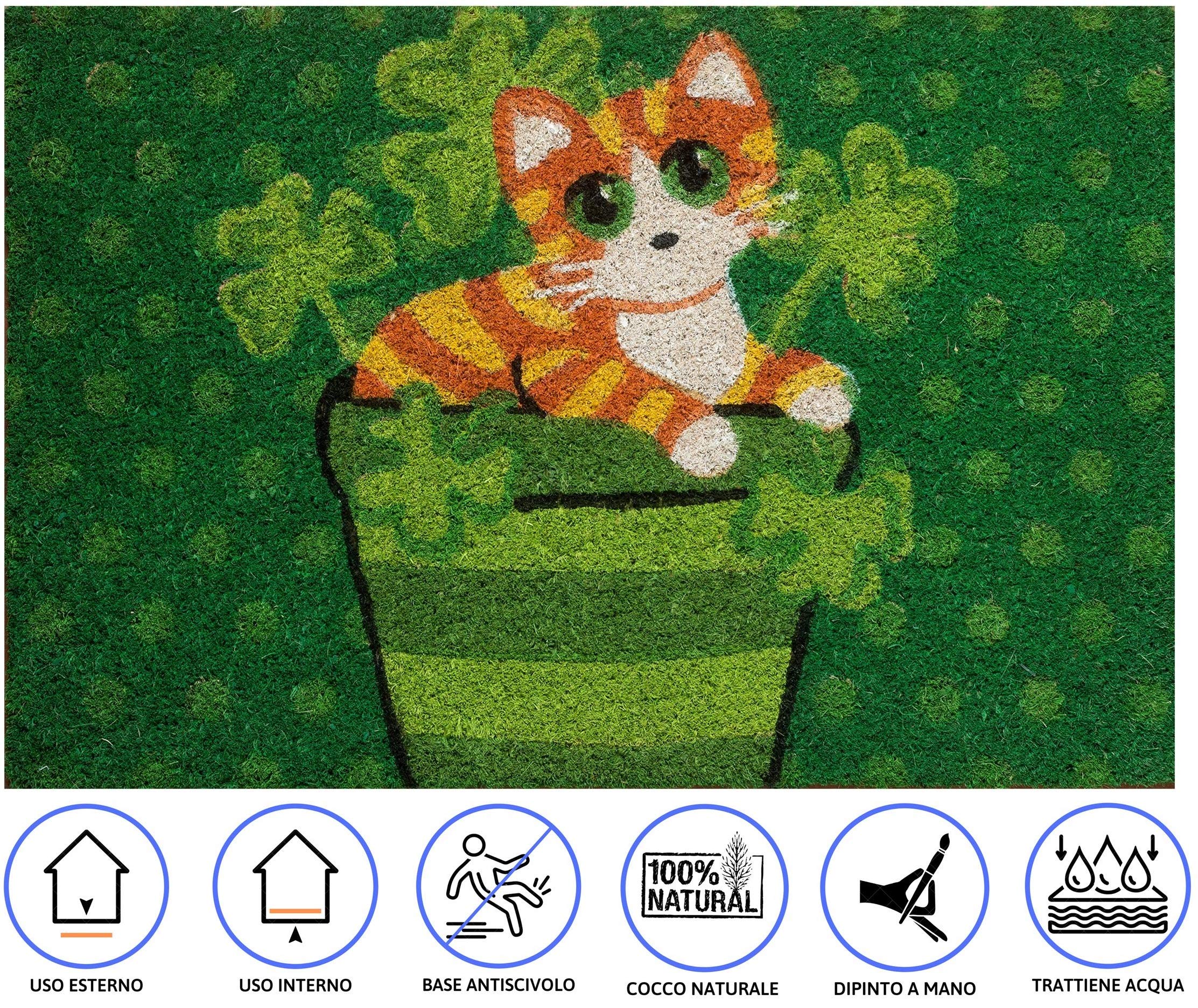 baroni-home-tessile-casa-paillasson-coco-chat-tigr-tr-fle-60x40 image 5