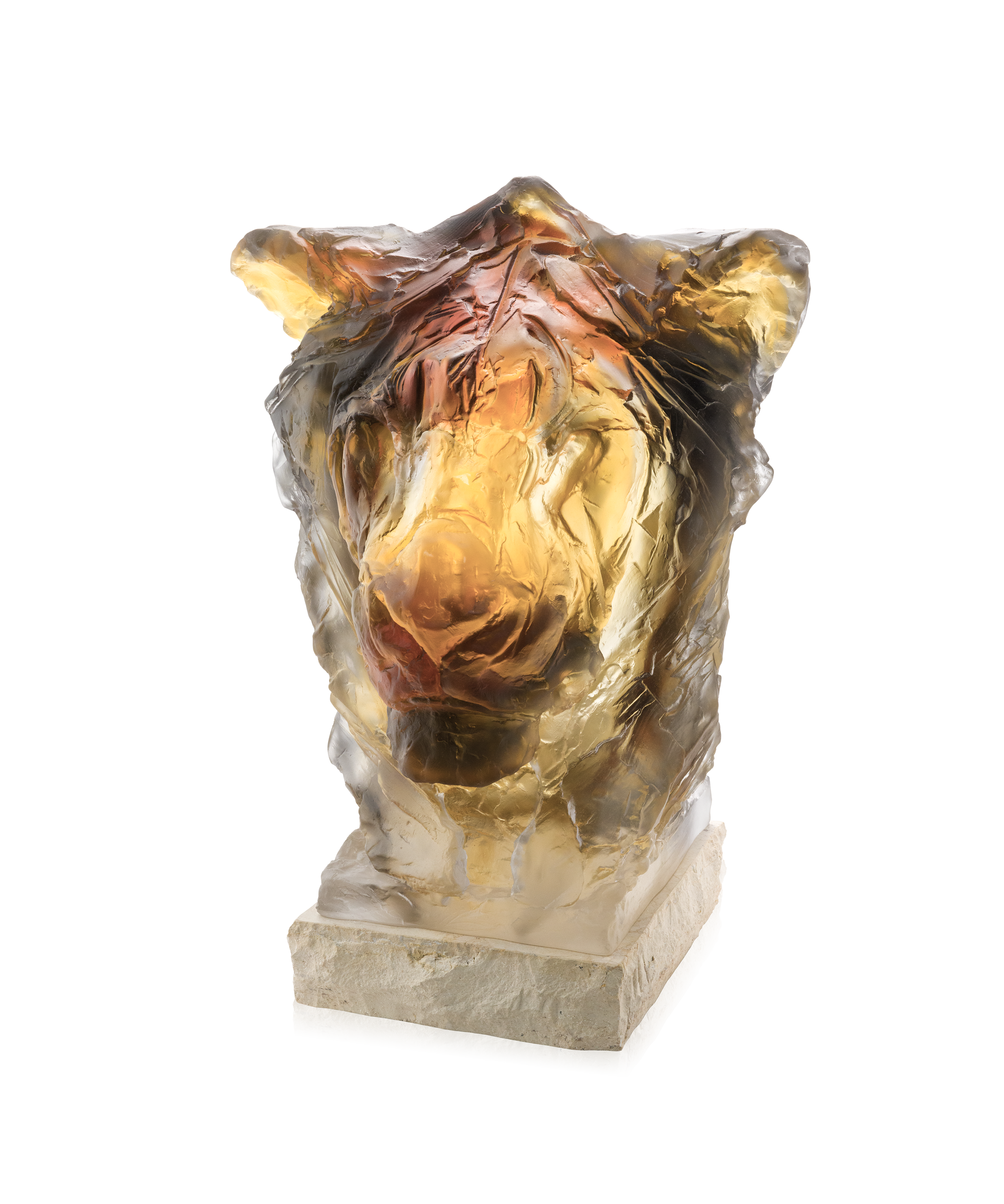 daum-t-te-de-lion-villas-sculpture-cristal-75ex image 1