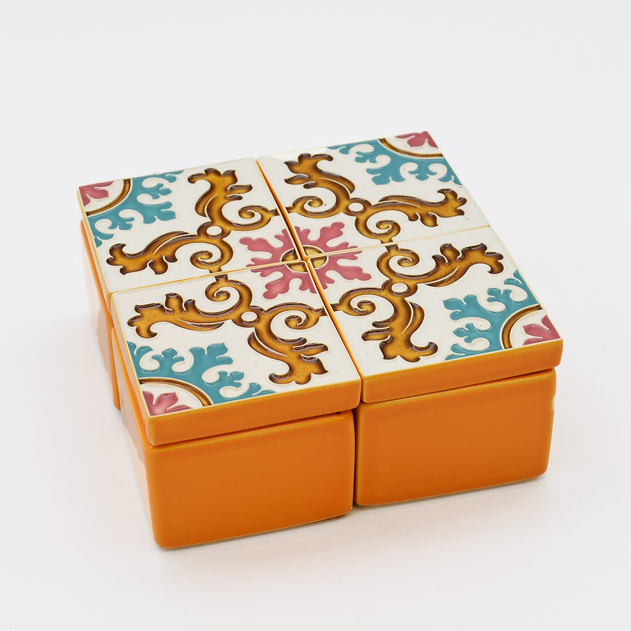 luisa-paix-o-azulejos-bo-te-c-ramique-orange-6x6cm image 6