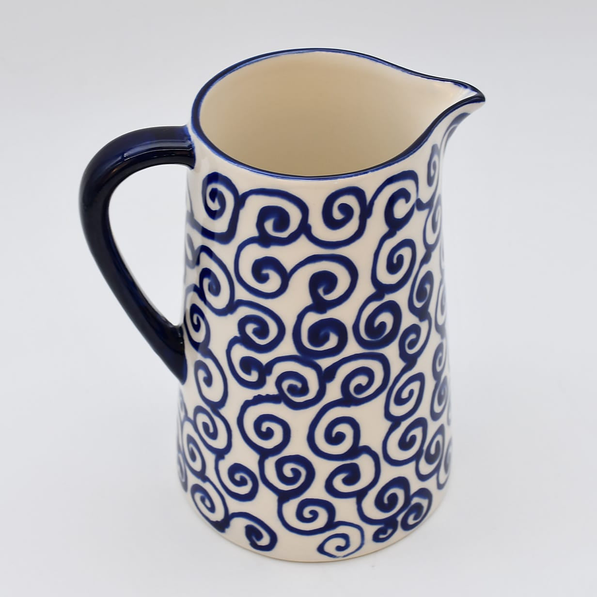 luisa-paix-o-redemoinho-carafe-c-ramique-bleue-1-l-spirales image 4