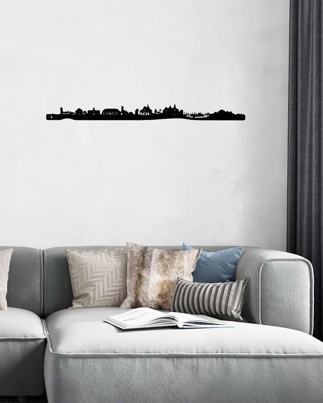 je-suis-art-skylines-monde-padoue-silhouette-tableau-m-tal image 1