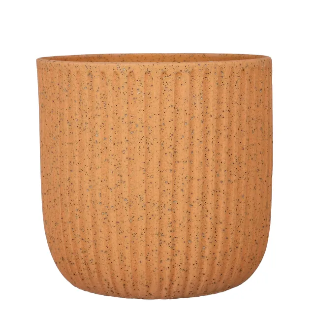 mica-dante-pot-rond-cache-pot-marron-27x30-cm image 1