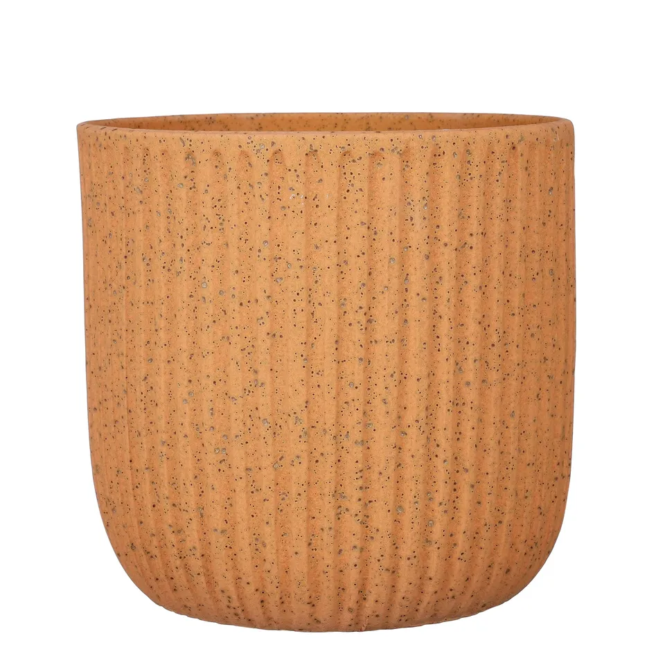 mica-dante-pot-rond-cache-pot-marron-27x30-cm image 1
