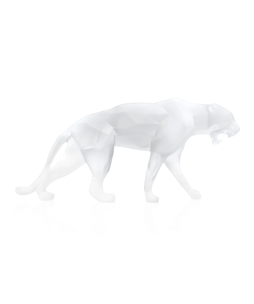 daum-art-cristal-wild-panther-sculpture-blanche-orlinski image 1