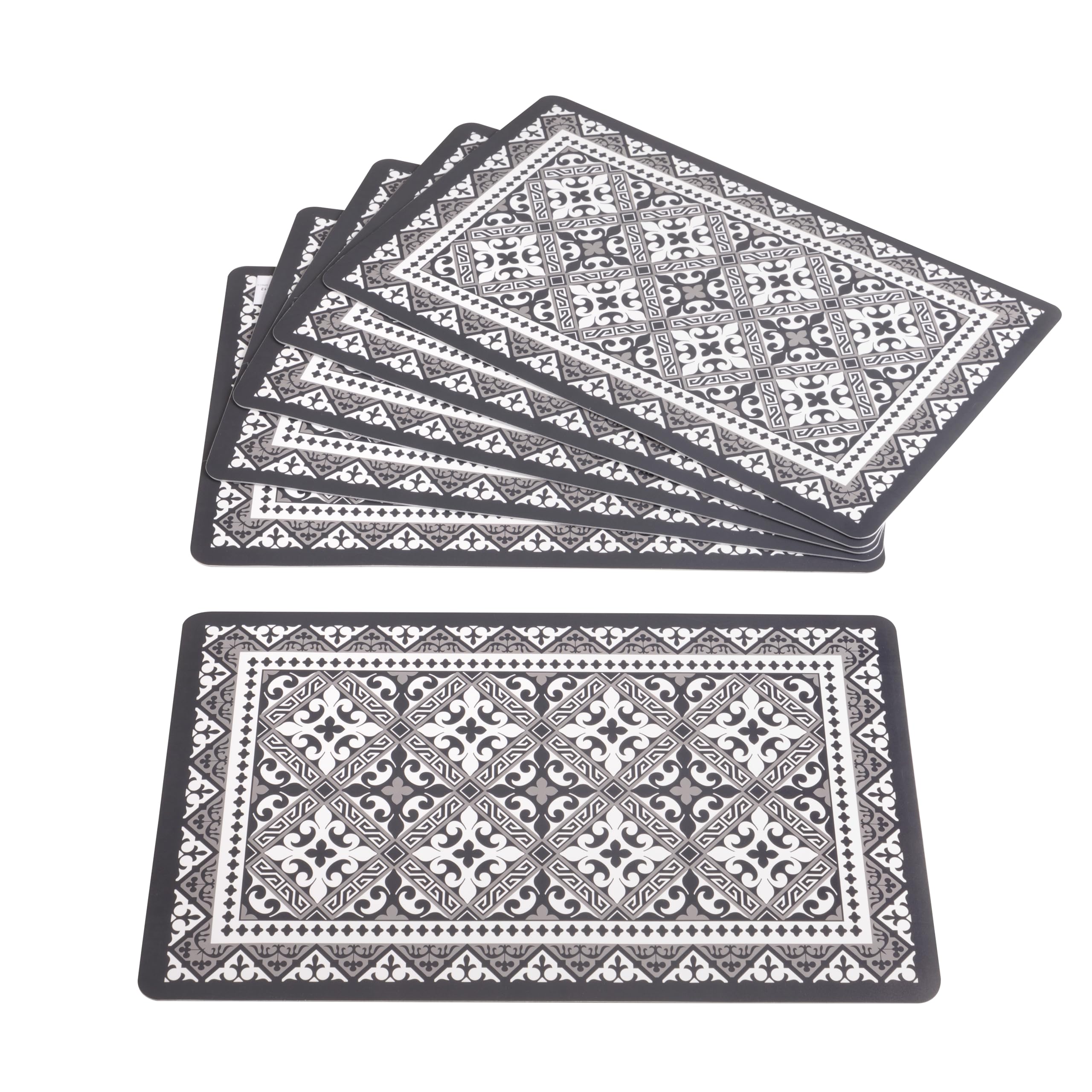 baroni-home-cucina-lot-6-sets-de-table-pvc-connu-44x28cm image 8