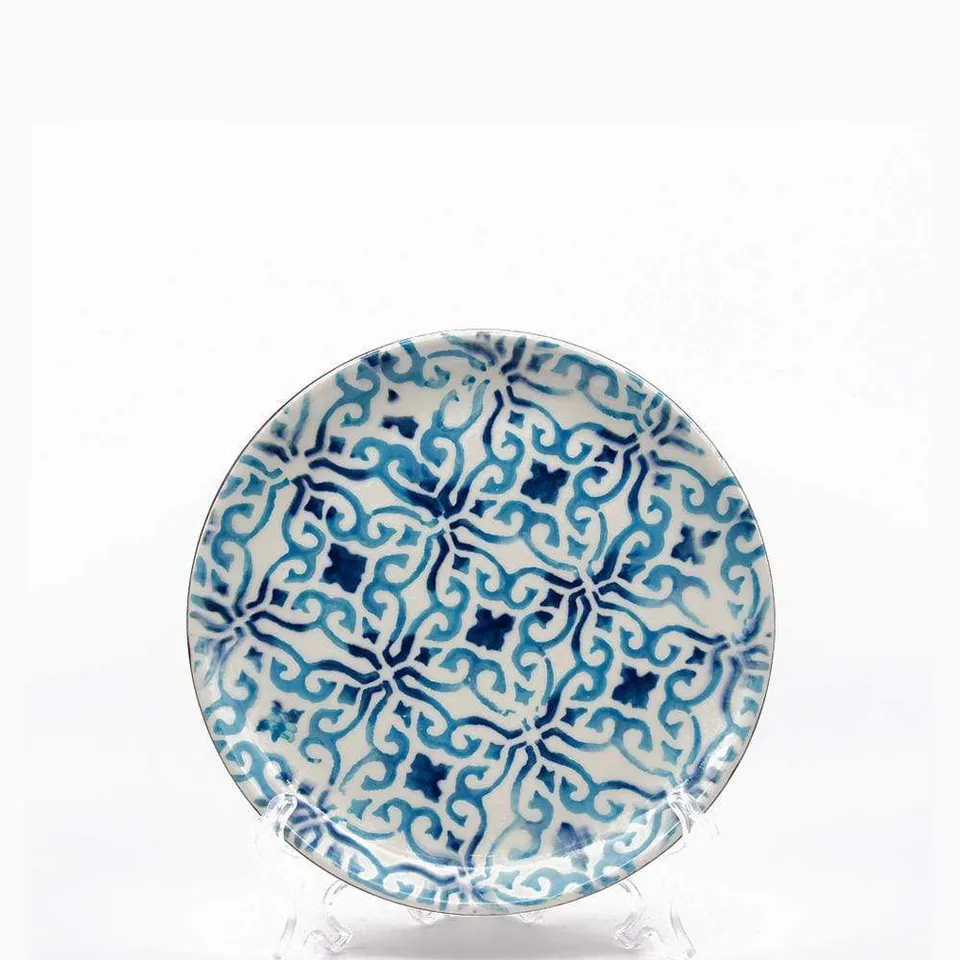 luisa-paix-o-assiette-alentejo-terre-cuite-17-cm-turquoise image 1