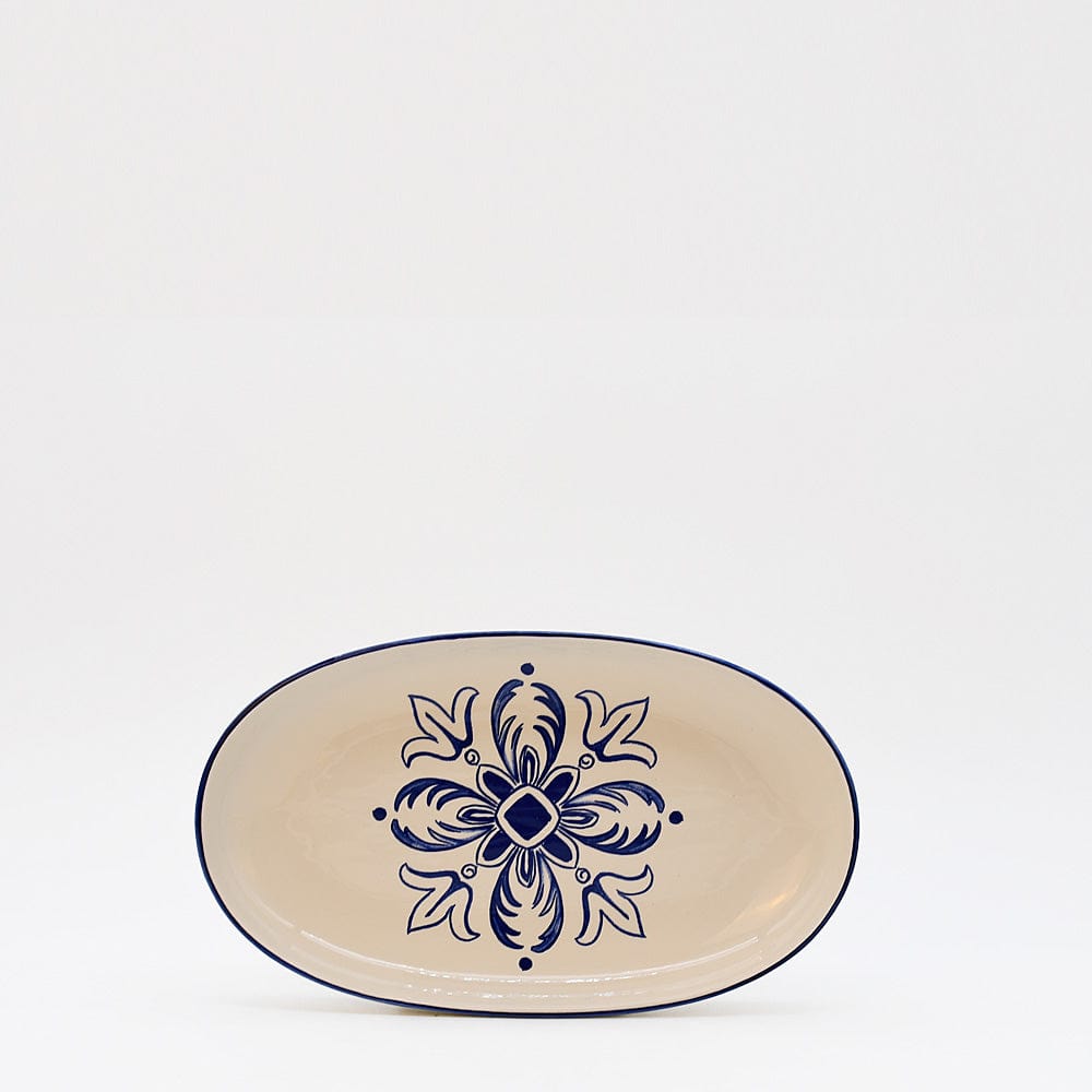 luisa-paix-o-floral-plat-ovale-24-cm-bleu-lave-vaisselle image 1