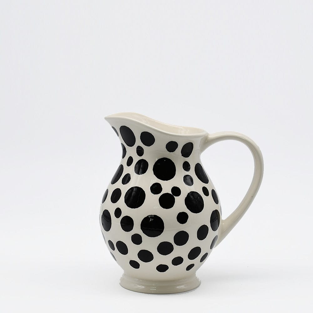 luisa-paix-o-pichet-pois-c-ramique-noir-18cm-artisanal image 1