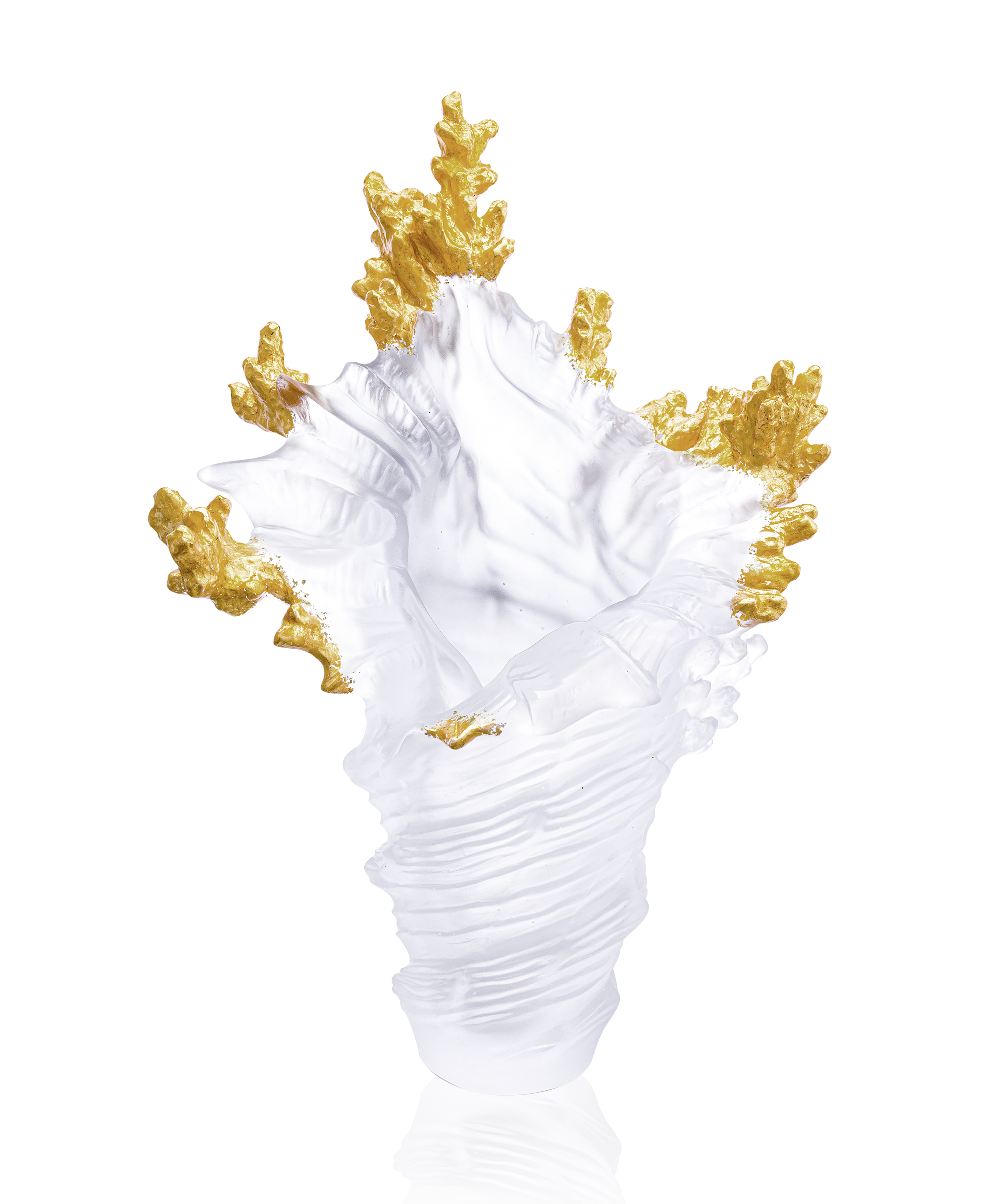 daum-mer-de-corail-vase-grand-mod-le-blanc-cristal image 1