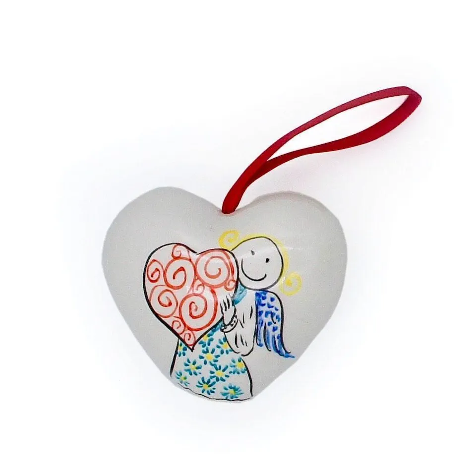 luisa-paix-o-anjo-coeur-c-ramique-peint-main-8-cm image 1