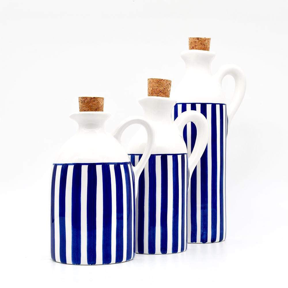 luisa-paix-o-costa-nova-mar-carafe-c-ramique-bleue-moyenne-troite image 2