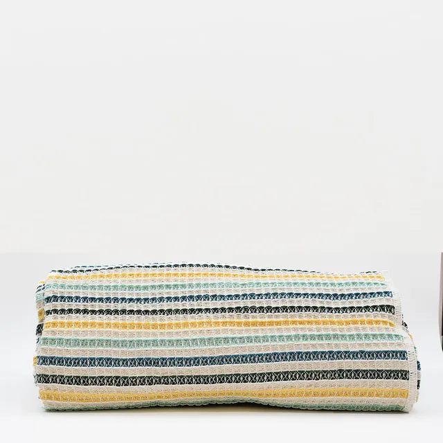 luisa-paix-o-plaid-couvre-lit-coton-turquoise-240x200cm image 1
