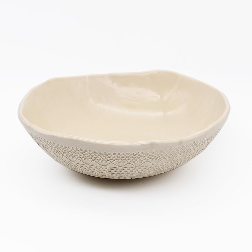 luisa-paix-o-carimbada-grand-saladier-c-ramique-beige-25-cm image 3