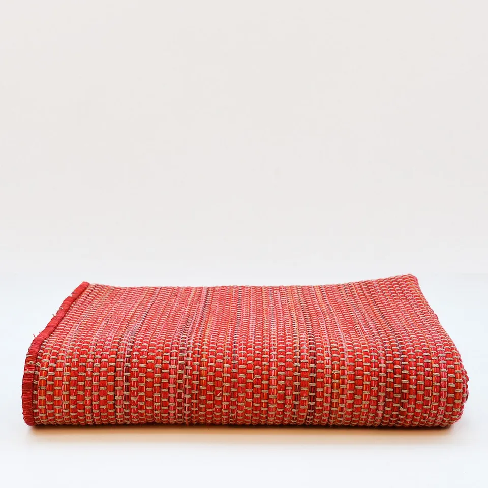 luisa-paix-o-tapis-fibres-m-lang-es-rouge-100x60-moelleux image 1