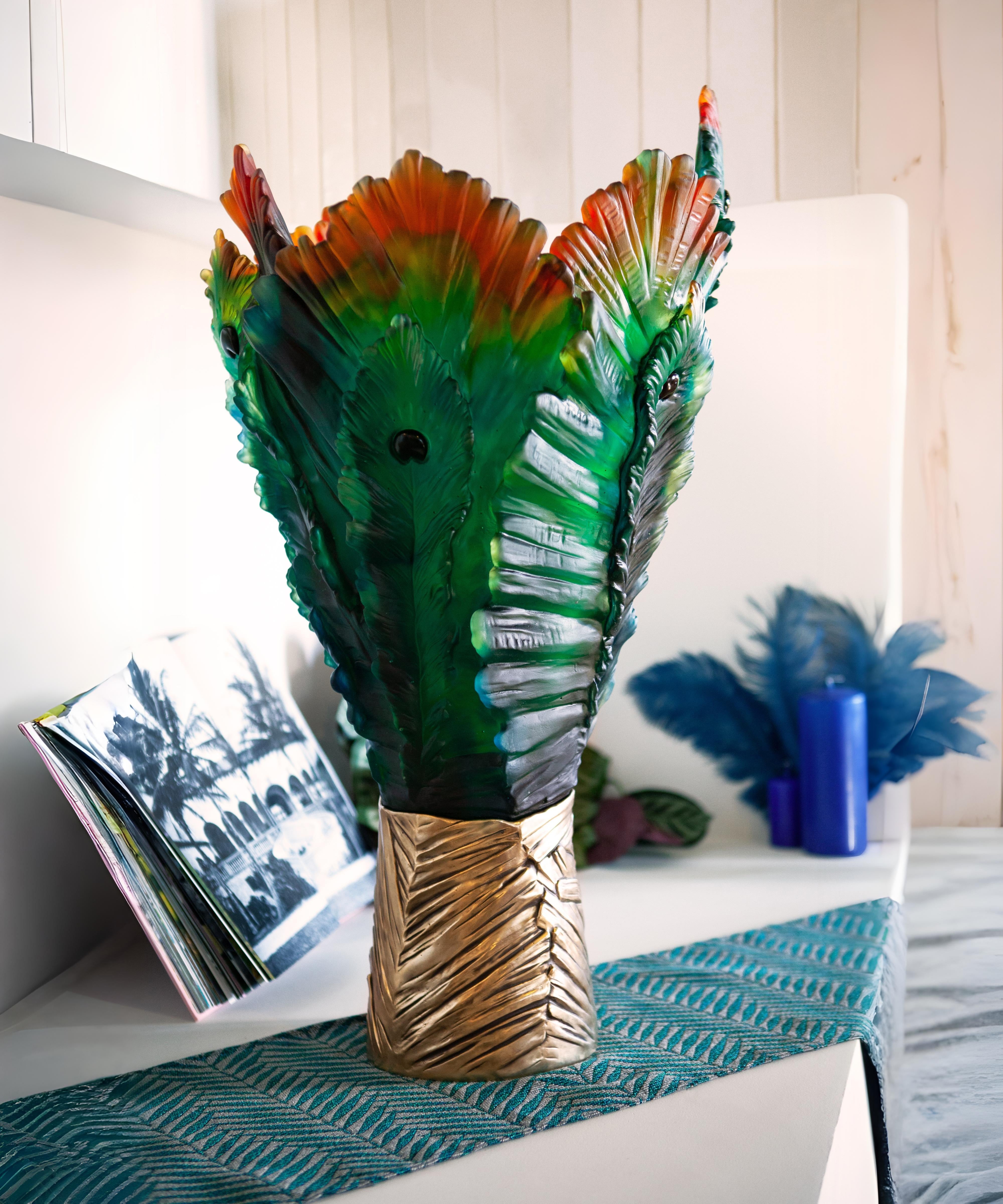 daum-univers-v-g-tal-fleur-de-paon-vase-magnum-99-ex image 2