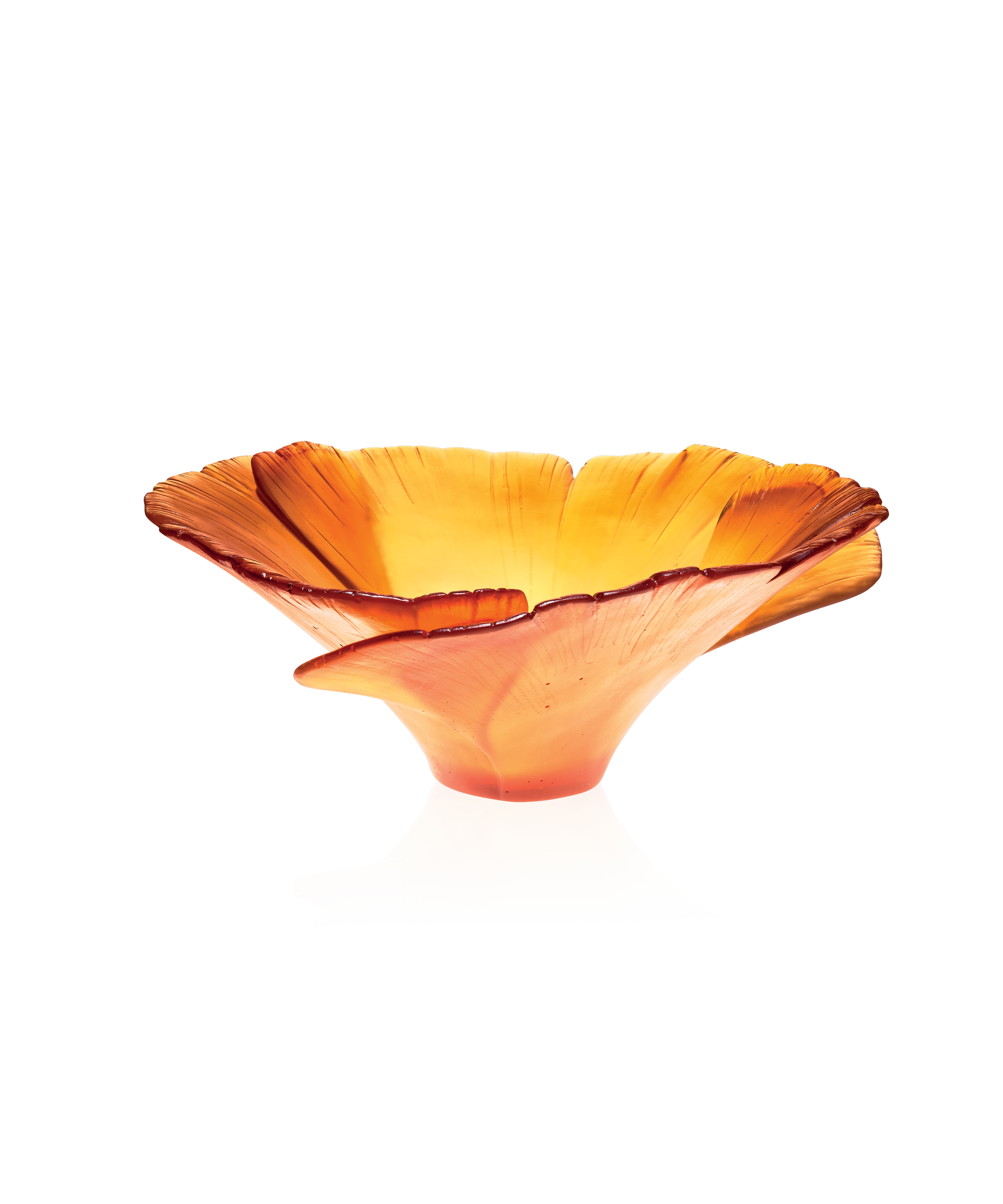 daum-univers-v-g-tal-ginkgo-coupe-haute-ambre-cristal image 1