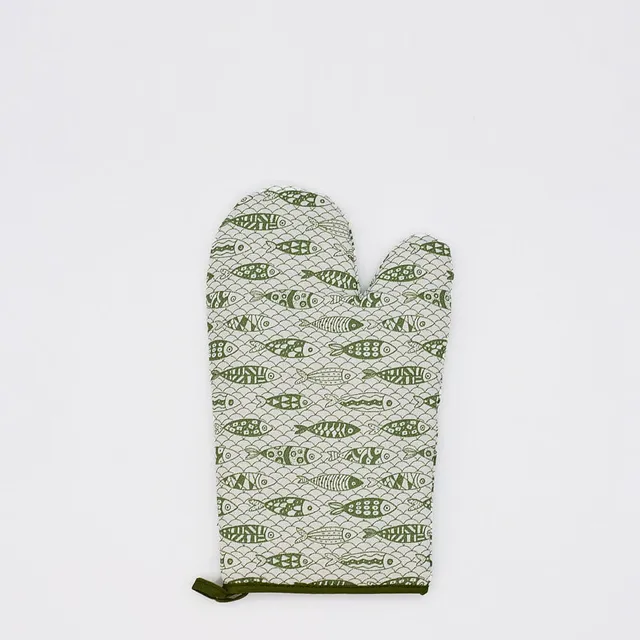 luisa-paix-o-sardinhas-gant-cuisine-vert-16x28-coton image 1