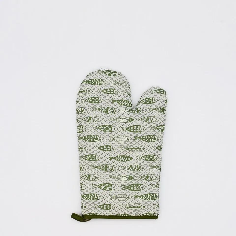 luisa-paix-o-sardinhas-gant-cuisine-vert-16x28-coton image 1