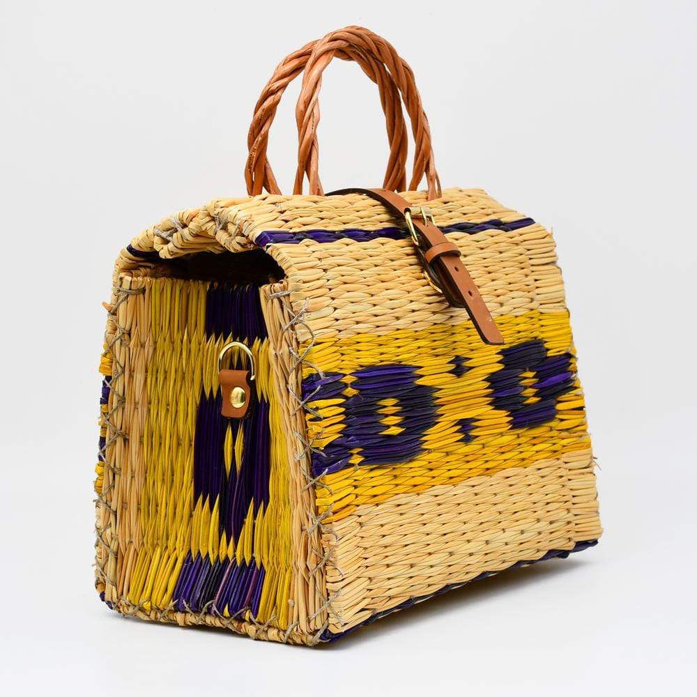 luisa-paix-o-sac-cabas-osier-jonc-26-cm-multicolore-cuir image 2