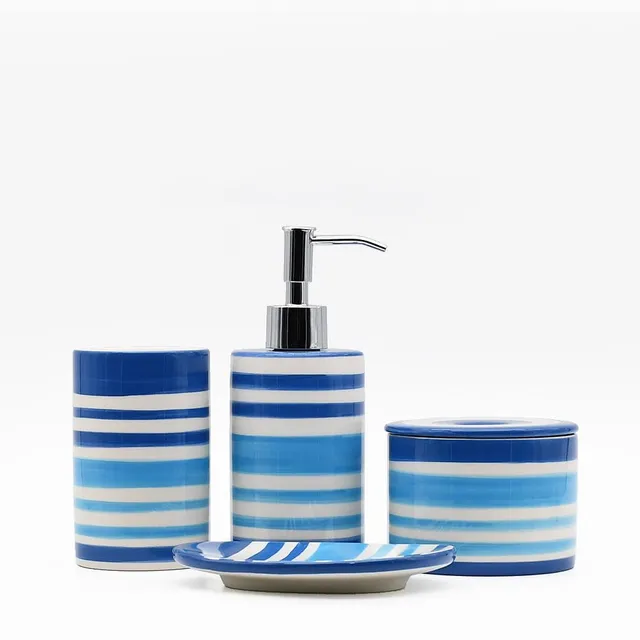 luisa-paix-o-d-coration-portugaise-ensemble-salle-de-bain-c-ramique-bleu-4-pi-ce image 1