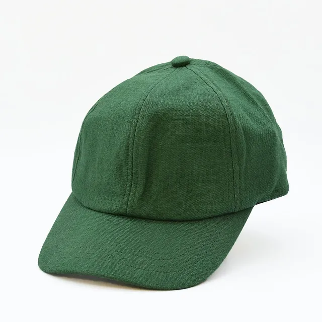 luisa-paix-o-casquette-en-lin-vert-taille-unique-100-lin image 1