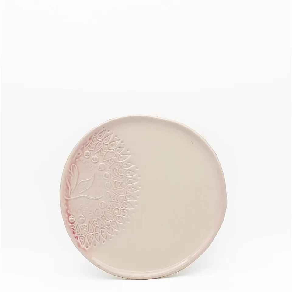 luisa-paix-o-estrela-do-mar-assiette-c-ramique-rose-20-cm image 1