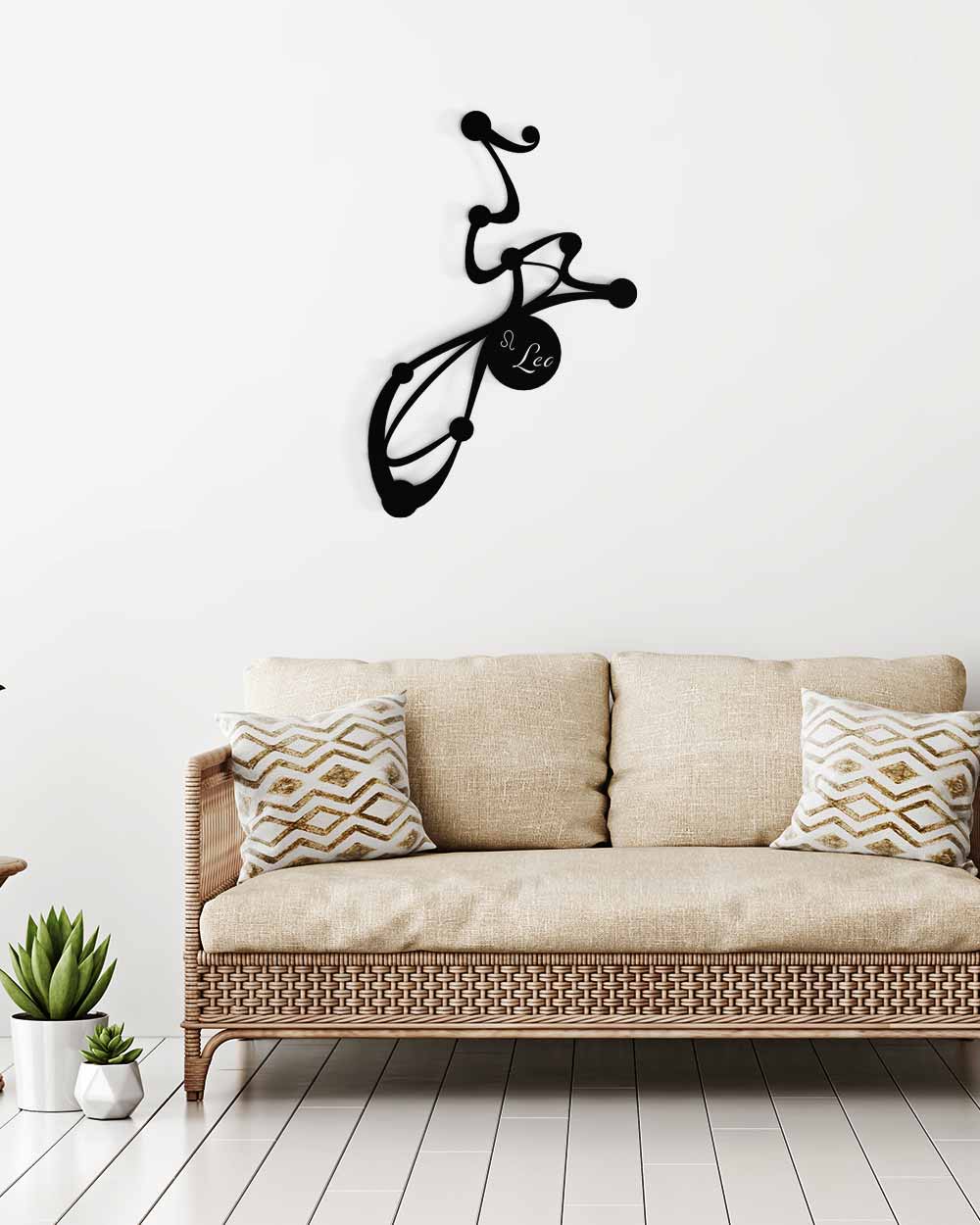 je-suis-art-signes-du-zodiaque-lion-tableau-m-tal image 1