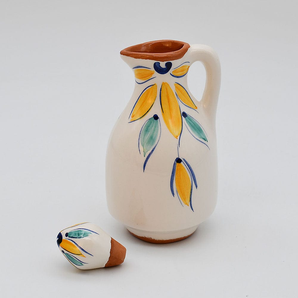 luisa-paix-o-vaisselle-portugaise-carafe-huile-terre-cuite-jaune-250-ml image 3