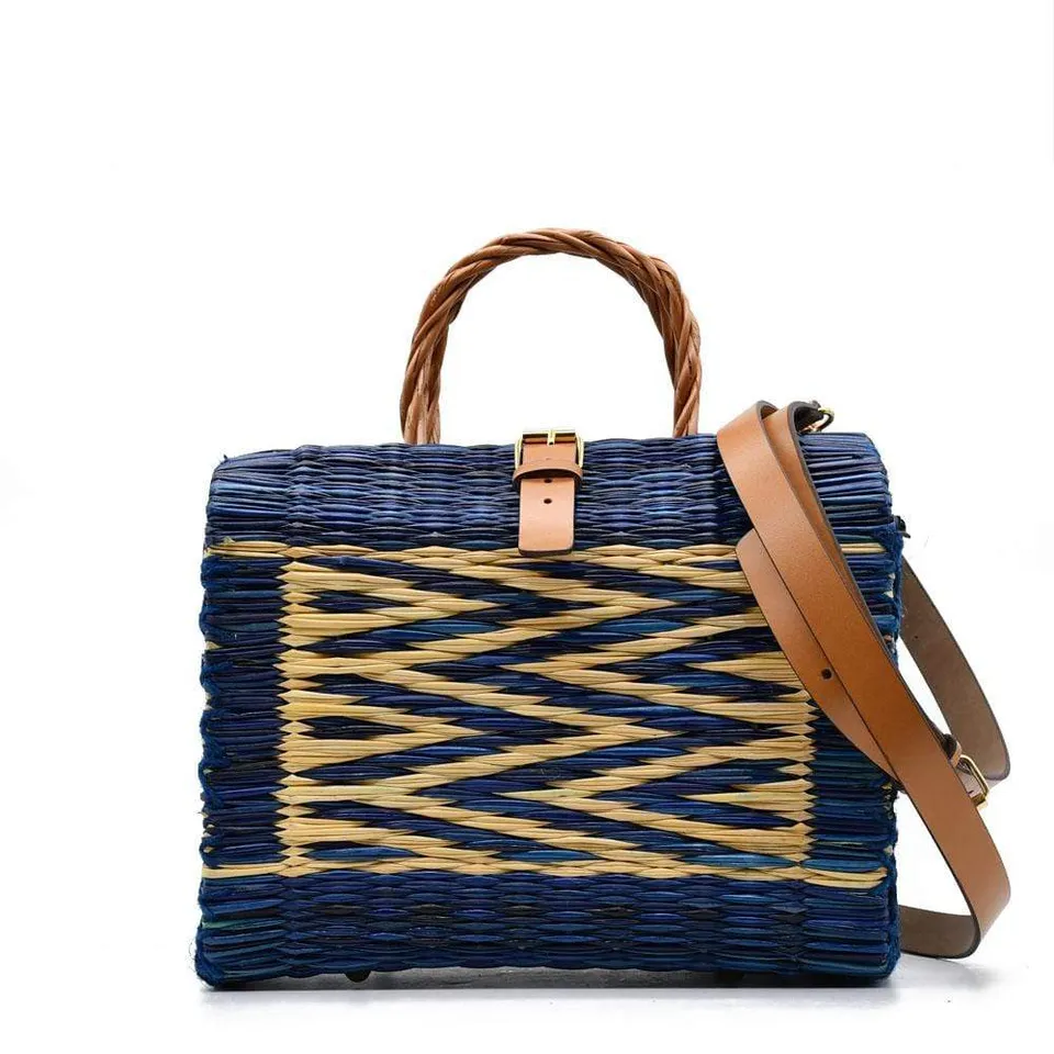 luisa-paix-o-cabas-jonc-26-cm-sac-osier-turquoise image 1