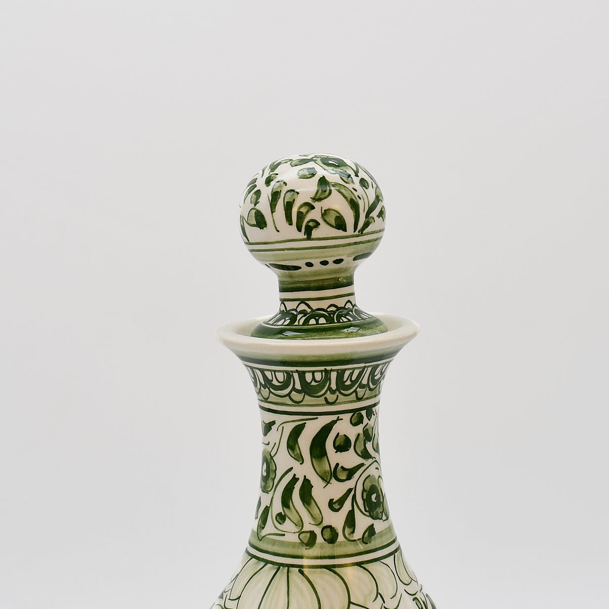 luisa-paix-o-coimbra-carafe-c-ramique-29cm-vert-floral image 6