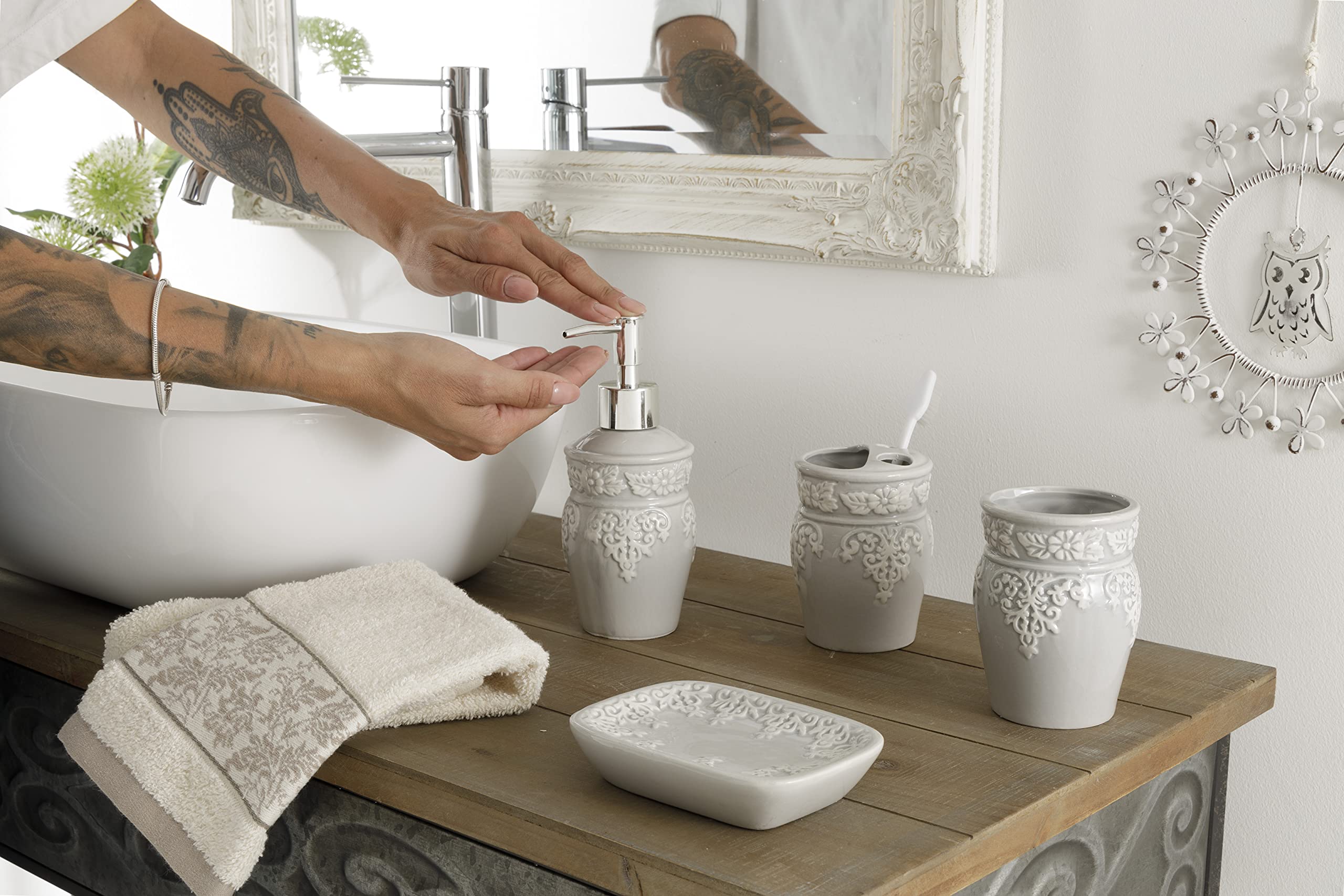 baroni-home-tutto-bagno-set-salle-de-bain-c-ramique-gris-4-pi-ces image 4